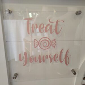 Custom Sign for Sweet Cart