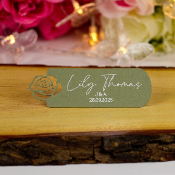 Personalised Wedding Flower Place Cards - Image 14