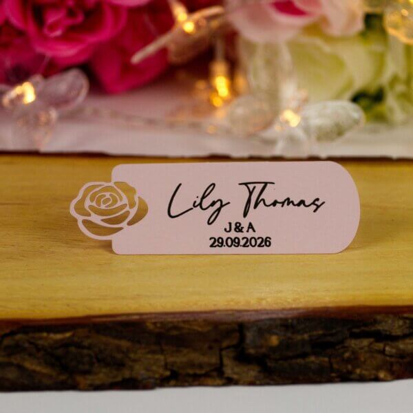 Personalised Wedding Flower Place Cards - Image 13