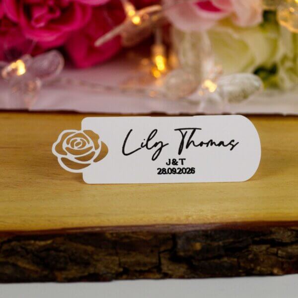 Personalised Wedding Flower Place Cards - Image 12