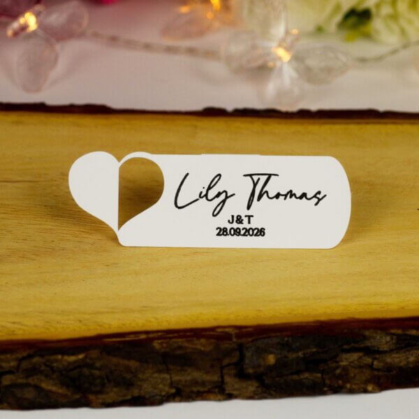 Personalised Wedding Heart Place Cards - Image 15