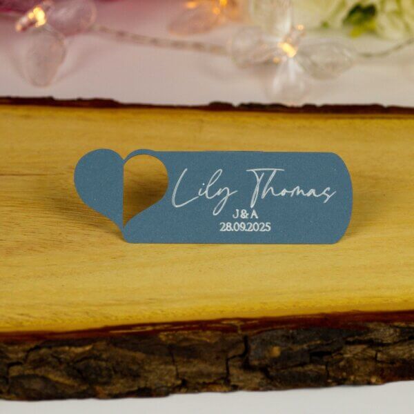 Personalised Wedding Heart Place Cards - Image 12