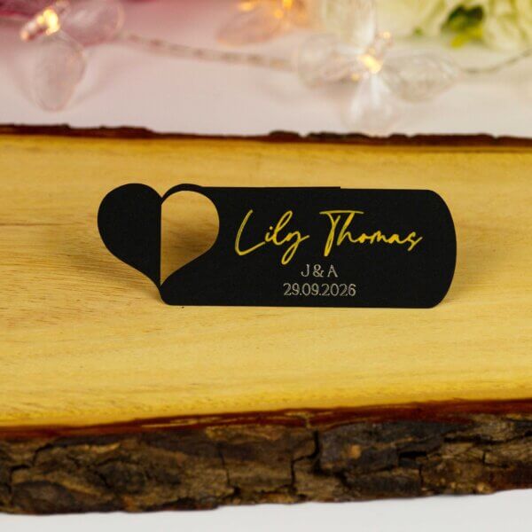 Personalised Wedding Heart Place Cards - Image 11