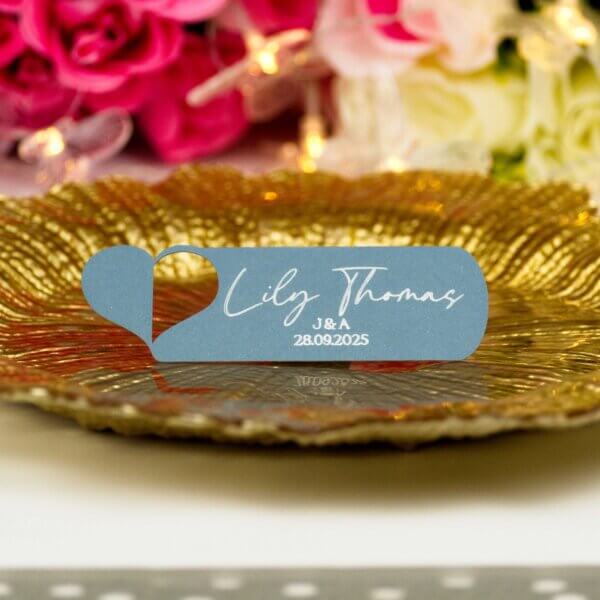 Personalised Wedding Heart Place Cards - Image 9