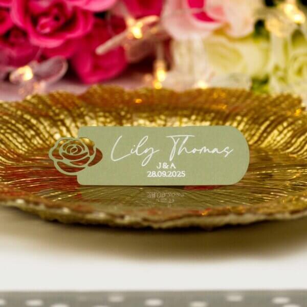 Personalised Wedding Flower Place Cards - Image 8