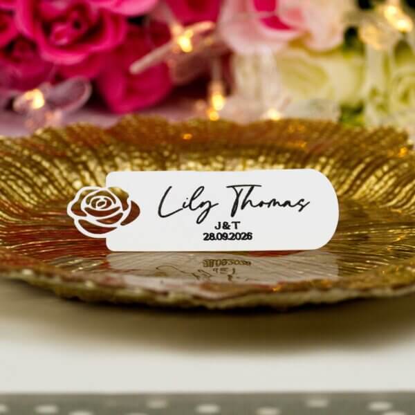 Personalised Wedding Flower Place Cards - Image 6