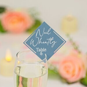 Personalised Diamond Drink Tags