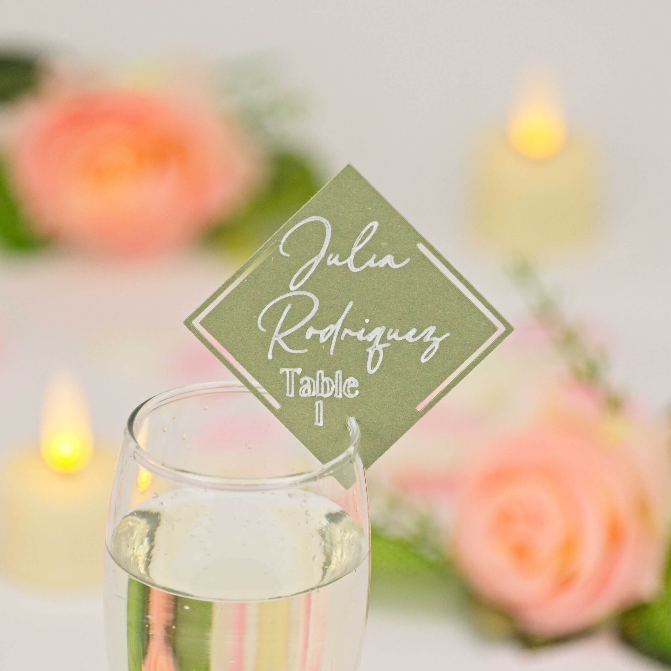 Personalised Diamond Drink Tags - Image 5