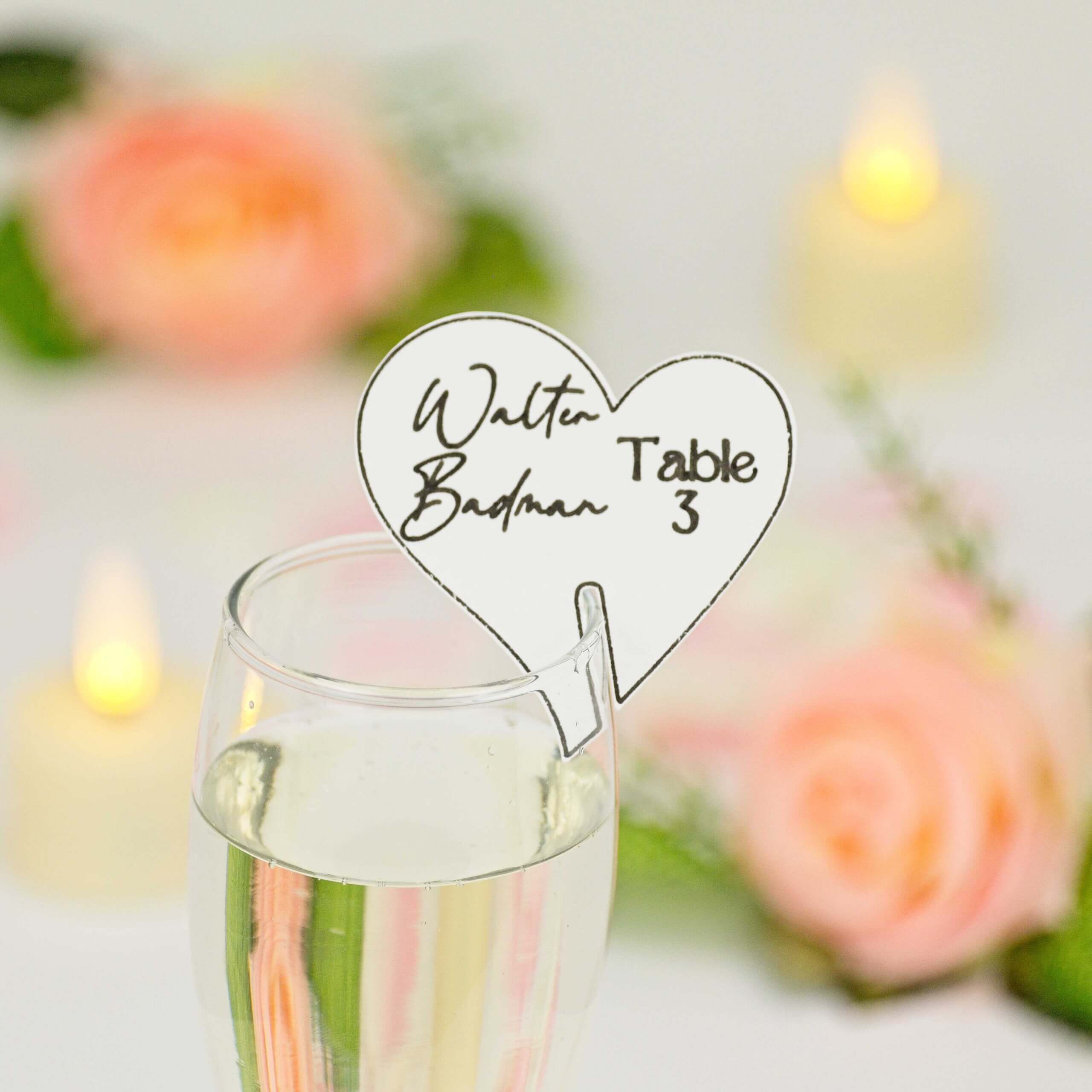 Personalised Heart-Shaped Drink Tags - Image 3