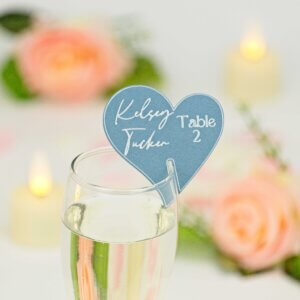 Personalised Heart-Shaped Drink Tags